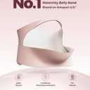 Momcozy Pregnancy Belly Band, CozySupport Ergonest Maternity Belly Band, Invisible Pregnancy Belt for Back, Abdomen, Waist (Black)