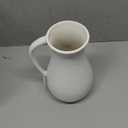 Sullivans Ceramic Vase, White Pitcher with Handle, 10" Modern Farmhouse Distressed Flower Vases for Living Room, Bedroom, and Office Home Decor Centerpieces Decoration (CM3118)