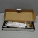 Paper Towel Holder Under Cabinet, Single Hand Operable Easy Tear Wall Mount with Damping Effect, Self-Adhesive or Drilled for Kitchen Bathroom (Sliver)