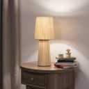 Cruisers Cach 16" Contemporary Rope Table Lamp, Natural Color. Complete with Lampshade