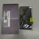 DEERLAMN Case for Samsung Galaxy S25 6.2-Inch with Slide Camera Cover+Screen Protector (1 Pack), Rotated Ring Kickstand Military Grade Shockproof Protective Cover-Black