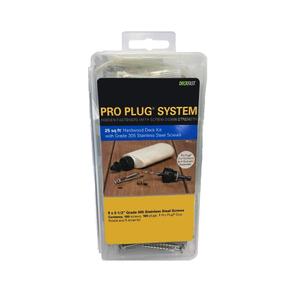 Starborn Pro Plug System Wood Deck Kit with 100 Ipe Plugs, 2-1/2" SS Screws, Nozzle and Bit - Pws08133010