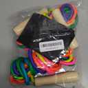 16 FT Long Jump Rope for Kids, 2 Pack Adjustable Double Dutch Skipping Rope with Wooden Handle, Multiplayer Rainbow Jumping Rope for Outdoor Fun, School Sport, Party Game