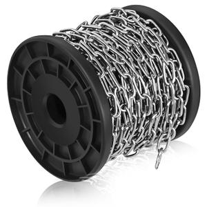 Stainless Steel Chain Chain Tool, 50ft Stainless Steel Chain Hanging Chain Tool, Jack Small Stainless Chain Tool DIY Metal Chain Tool Can Be Used for Lighting, Bird Cages, Doorplates Stainless Steel Chain Chain Tool, 50ft Stainless Steel Chain Hanging Chain Tool, Jack Small Stainless Chain Tool DIY Metal Chain Tool Can Be Used for Lighting, Bird Cages, Doorplates