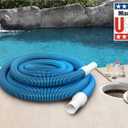 Poolmaster Manual Pool Vacuum Hose, 30 Ft x 1-1/2 for Inground & Above Ground Pools, Not for Automatic Cleaners, Kink-Free, Heavy Duty Pool Cleaner Hose with Swivel Cuff Made in USA