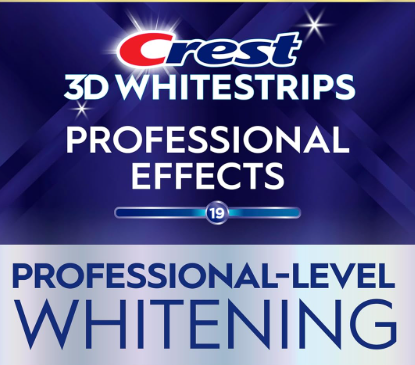 Crest 3D Whitestrips Professional Effects – Teeth Whitening Kit, 5 Treatments , Each with 1 Upper/1Lower, 10 Strips – Crest 3DWhite Teeth Whitening Strips