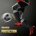 Soccer Shin Guards for Youth Kids Toddler, Protective Soccer Shin Pads & Sleeves Equipment - Football Gear for 3 5 4-6 7-9 10-12 Years Old Children Teens Boys Girls, Size Medium