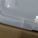 IRIS USA 94 Qt Stackable Plastic Storage Bins with Lids, 4 Pack - BPA-Free, Made in USA - See-Through Organizing Solution, Latches, Durable Nestable Containers, Secure Pull Handle - Clear