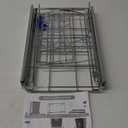 Pull-Out Cabinet Trash Can Holder, Heavy-Duty Steel Sliding Rack with Storage Basket, Trash Can Holder Under Cabinet Slider, Fits 7-11 Gallon Bins, Up to 100 lb