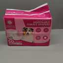 American Kennel Club Female Dog Wrap, Disposable Diapers with Wetness Indicator (M (1523 in), 50, Count)