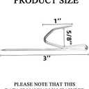 Curtain Hooks for Drapes, Drapery Hook Pins for Window Curtain, Door Curtain and Shower Curtain, Silver (50 Pieces)