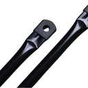 Garden Swing Hanging Rod, Swing seat Replacement Load-Bearing Hanging arm, Round Metal Rod, Swing Set Crossbar. 2 Pieces, Black Metal (100cm/39.37in)