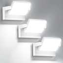 LED Wall Light Outdoor 40W 360° Rotatable Panel 6000K IP65 3 Pack
4000LM White Flood Lights, Modern Exterior Lighting Fixture Commercial Security for Garage, Barn, Porch, Yard