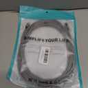 26FT 60W USB C to USB C Right Angle Fast Charging Cable, Long Cord Nylon Braided, Type C Charger Cord for,Apple-iphone 15,Sam-sung GalaxyS24 S23 S22 A15,iPad Pro/Air,Pixel 5/4 XL, One-Plus 8T,PS5 (Grey)26FT  