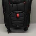 Carry On Luggage 22x14x9 Airline Approved, 22-Inch Suitcases with Spinner Wheels, Softside Carry-on Luggage with TSA Lock for Men Women Business Trip, Lightweight Large Capacity Luggage for Travel (Black)