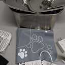 Veken Innovation Award Winner Stainless Steel Cat Water Fountain, 108oz/3.2L Automatic Pet Fountain Dog Water Dispenser with 2 PP Housing Replacement Filters & Silicone Mat for Cats, Dogs (Silver)