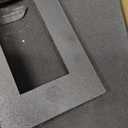 Narrow Side Table (1PC) - Black End Table with Overload Protection, Charging Station Drawer & 4 Wheels, Mobile Storage Nightstand for Bedroom Studio Apartment (1 AC + 2 USB Ports)