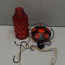 Glass Hummingbird Feeders for Outdoors Hanging, 25 OZ Wave Glass Hummingbird Feeder with 5 Flower Feeding Ports, Ant Moat and Leak Proof for Outside Garden Backyard Decor, Gifts for Women Mom, Red