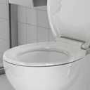 Durable Soft Close Toilet Seat Round Durable Plastic with Quick-Release Hinges, Easy Install & Clean, Industrial Grade Replacement for Standard Toilets, White