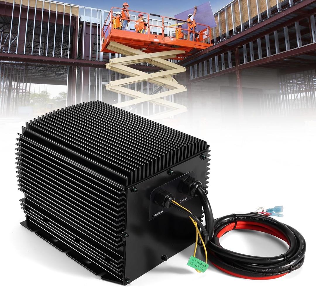 for Genie/Skyjack/JLG Scissor Lift Battery Charger 24 Volt 19 Amp 24V (HB600-24B, 161827, 105739, 105739GT, 96211, 128537)