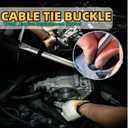 2 x cable tie buckle,nylon universal cable tie buckle,Heavy Duty Nylon Zip Ties  Self-Locking UV Resistant Cable Ties for Car, Home, DIY  3.5" Black Universal Wire Ties (2025 Upgrade) (100, black)