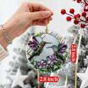 Hummingbird Ornament for Christmas Tree, Christmas Ornaments, Hummingbird Home Decor, Holiday Decor Gifts for Family, Friends & Bird Lovers, Gift Exchange & Gift Idea, Giftbox Included