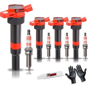 Set of 4 Ignition Coil Pack and Platinum Spark Plug for 1.8L 2.0L L4 2011-2019 Hyundai Elantra GT Coupe Tucson Kia Forte Soul Replaces UF651 C1804