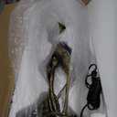 Tiffany Lamp Blue Stained Glass Crane Bird Style Table Lamp Desk Light 23.6 Inch Tall Vintage Tiffany Table Lamp for Bedroom Living Room Home Office, Color Changing LED Bulb Included