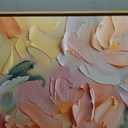 CHDITB Floral Wall Art, 20" X40” Large Watercolor Flower Textured Oil Painting, Modern Wildflower Wall Decor, Framed Canvas Flowers Artwork for Living Room Bedroom Office Girl Room Decoration