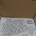 Happy Birthday Neon Sign, 22.4"x13.8" Happy Birthday Sign for Birthday Party Decor, Happy Birthday Light Up Led Signs for Backdrop, Neon Birthday Sign for Any Ages Bday Celebration, Warm White DIVATLA, 22.5x13.8 Inch