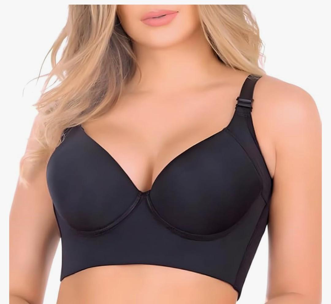 ZCANDAI Women Plunge Push Up Bra Lightly Padded Underwire Demi Bras  38 C ZCANDAI Women Plunge Push Up Bra Lightly Padded Underwire Demi Bras  38 C