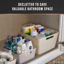 BINO | Woven Plastic Basket | XS (Natural Grey), 5-Pack | THE JUTE COLLECTION | Home Organization, Space - Saving Storage, Stylish Design | Jute Basket | Plastic Storage Basket