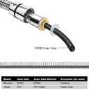 Blissland Shower Hose Extra Long 118 Inches Brushed Chrome Handheld Shower Head Hose with Brass Insert and Nut - Lightweight and Flexible