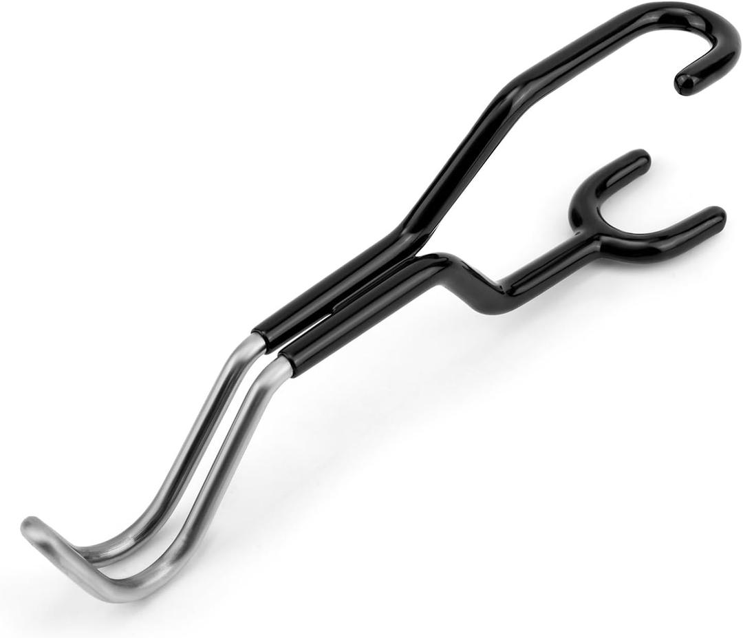 Bow Hanger for Truck, Universal Bow Holder & Display Stand Headrest Mount Stainless Steel Hook for Compound Bows Organized Storage Fits Car SUV Trucks Hunting Transport Accessories