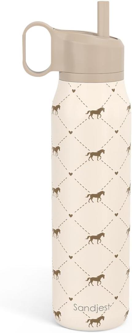 Horse Stainless Steel Water Bottle with Twist Lid 20oz, Travel Insulated Water Bottles for Sports & Gym, Gift for Women Girls Friends Birthday Christmas, Horse 1