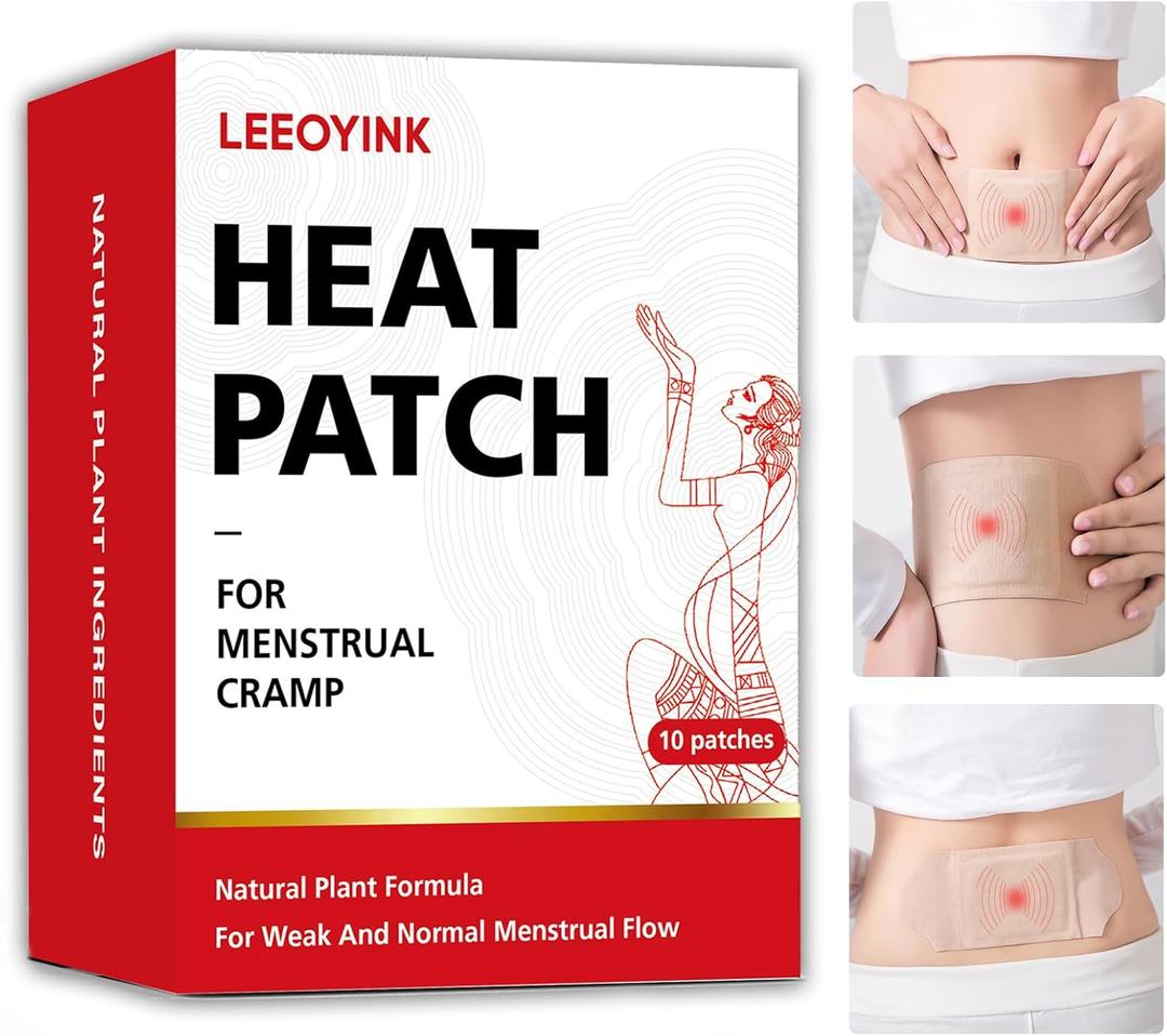 Heat Patch for Menstrual Cramp Relief, Natural Artemisia Herbal Heating Pad, Discreet and Skin-Friendly, Supports Uterine Comfort, Ideal for Women's Menstrual Care (10pack)