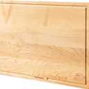 muso wood Maple Wood Cutting Board 18"x12" - 1" Thick, Wooden Kitchen Chopping Board with U-Shaped Juice Groove & Handle, Heavy Duty Cutting Board for Vegetables, Meat, Fruits