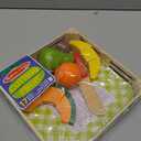 Melissa & Doug Wooden Cutting Fruit Toy Food Set & Pretend Play Kitchen Accessories, Preschool Learning Toys for Girls & Boys 3+