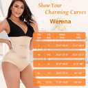 Werena Tummy Control Shapewear Panties for Women High Waisted Body Shaper Slimming Shapewear Underwear Girdle Panty (Beige, S)
