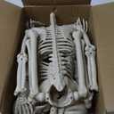 Halloween Decorations Outdoor, 2 Pack 36" Life Size Posable Human Skeleton Decor - Indoor Halloween Decor for Graveyard, Haunted House, Yard, Patio, Lawn, Garden & Spooky Party Props