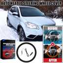 Heated Steering Wheel Cover, Car Steering Wheel Heater, Winter, OD 14.5-15 Inch, Suitable for Standard Size Cars, Trucks, Vans, SUVs