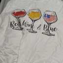 Red & Blue 4th of July Red White Blue Glasses Tank Top XL