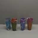 US Acrylic Optix Plastic Reusable Drinking Glasses (Set of 8) 20oz Water Cups in Jewel Tone Colors | BPA-Free Tumblers, Made in USA | Top-Rack Dishwasher Safe