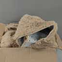 Merelax Soft Modern Indoor Large Shaggy Rug for Livingroom Bedroom Dorm Kids Room Home Decor, Non-Slip Plush Fluffy Furry Fur Area Rugs Comfy Nursery Accent Floor Carpet 9x12 Feet, Light Tan