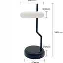 Touch Control Bedside Table Lamp  Dimmable Nightstand Lamp with Outlet for Bedroom, Living Room, and Office