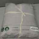 JELLYMONI 100% Washed Cotton Duvet Cover Full – Soft, Breathable Linen-Look Bedding with Natural Wrinkle Texture, Button Closure, 3-Piece Set (Pale Grey, 80"x90")