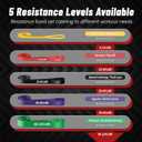 Pull Up Assistance Bands, 5-Level Resistance Bands for Working Out, Pull Up Bands for Men & Women, Exercise Bands for Full-Body Training, Fitness, Physical Therapy, Stretch Workout Bands at Home, Gym