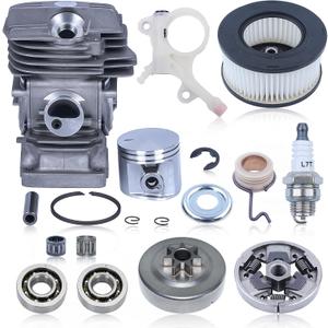 Adefol MS291 Cylinder Piston Kit & 325"-7T Clutch Drum Oil Pump Kit for Stihl MS291 MS291C MS 291 MS271 MS271C Chainsaw, MS271 47mm Big Bore Cylinder Rebuild Kit Replace 1141-020-1206, 1141 640 2001