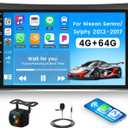 [4G+64G] Android 15 Car Stereo for Nissan Sentra 2013-2017 with Wireless CarPlay Android Auto,10.1" Touchscreen Car Radio with Mirror Link WiFi/GPS,Bluetooth,FM/RDS,SWC EQ DSP+Backup Camera