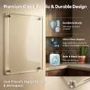 Multi Size 7 Pack Acrylic Magnetic Picture Frames for Refrigerator | Clear Double-Sided Acrylic Fridge Frame with 2.36x3.54, 2x6, 4x6, 5x7 inch size for Kitchen, Office and Gifts